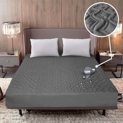 COMBO PROTECTOR DE COLCHÓN IMPERMEABLE + 2 FUNDAS DE ALMOHADAS
