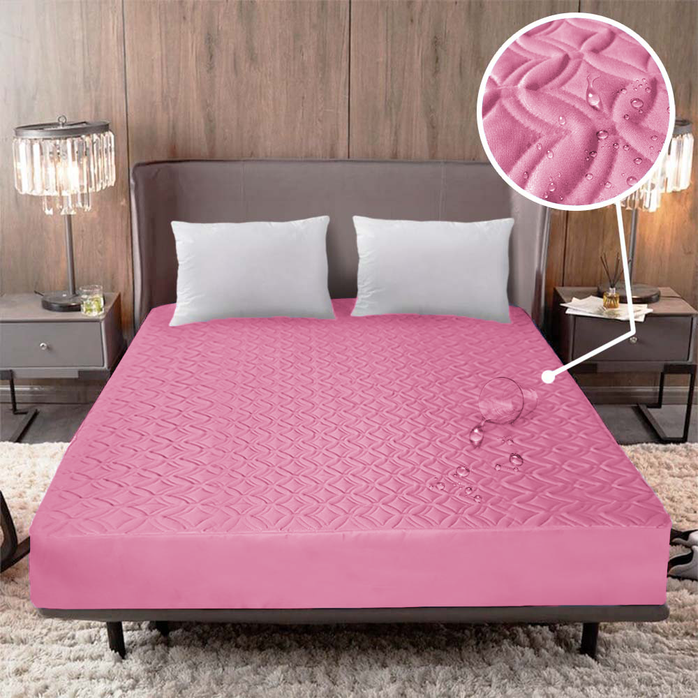 COMBO PROTECTOR DE COLCHÓN IMPERMEABLE + 2 FUNDAS DE ALMOHADAS
