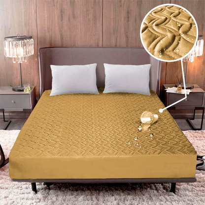 COMBO PROTECTOR DE COLCHÓN IMPERMEABLE + 2 FUNDAS DE ALMOHADAS