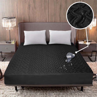 COMBO PROTECTOR DE COLCHÓN IMPERMEABLE + 2 FUNDAS DE ALMOHADAS