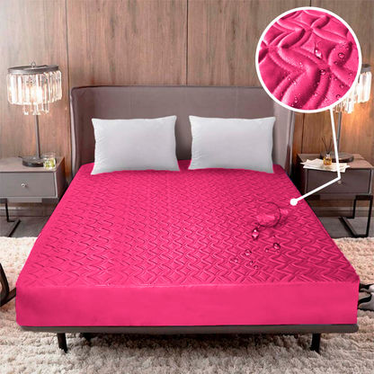 COMBO PROTECTOR DE COLCHÓN IMPERMEABLE + 2 FUNDAS DE ALMOHADAS