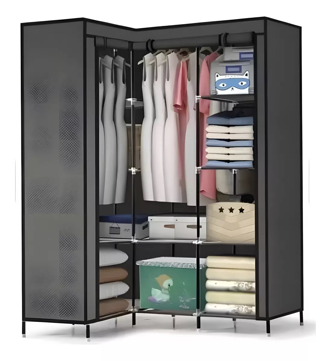 ORGANIZADOR DE ROPA ARMABLE MULTI-ESPACIO DE ARMADO FÁCIL E INTUITIVO