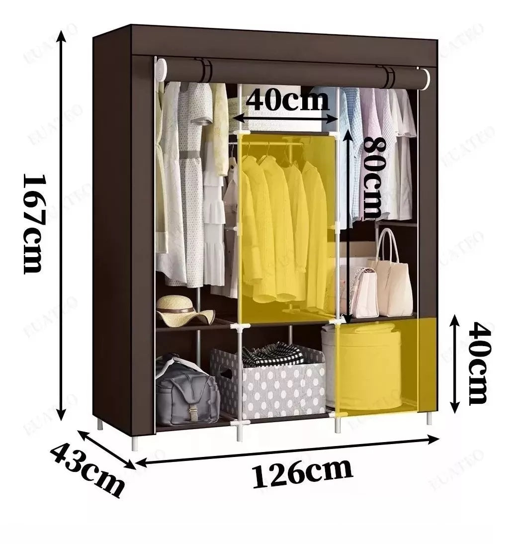 ORGANIZADOR DE ROPA ARMABLE MULTI-ESPACIO DE ARMADO FÁCIL E INTUITIVO