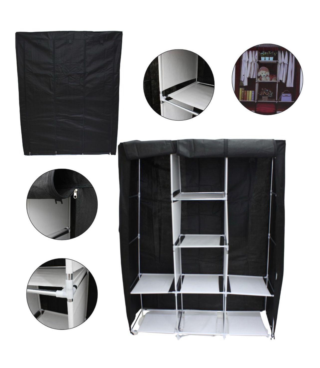 ORGANIZADOR DE ROPA ARMABLE MULTI-ESPACIO DE ARMADO FÁCIL E INTUITIVO
