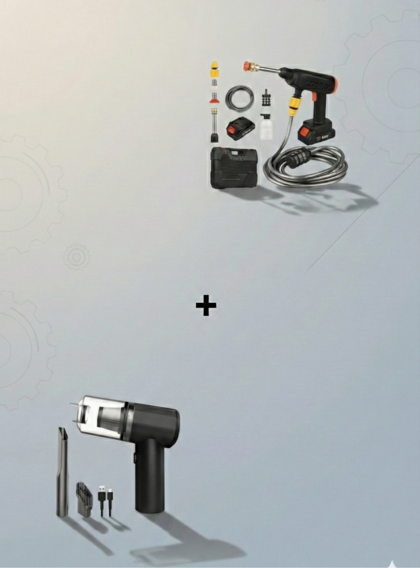 Combo Hidrolavadora+Aspiradora Portatil