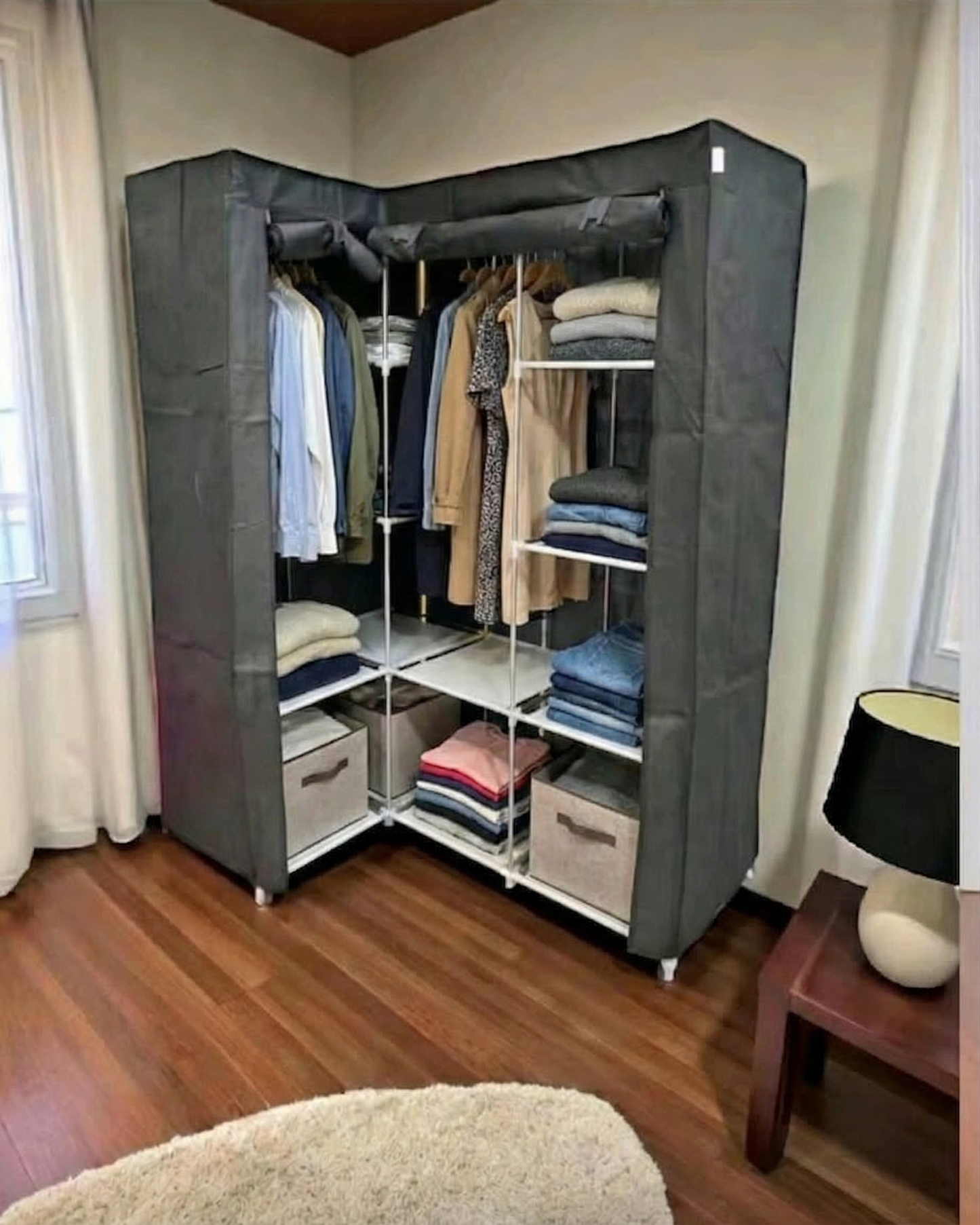 ORGANIZADOR DE ROPA ARMABLE MULTI-ESPACIO DE ARMADO FÁCIL E INTUITIVO