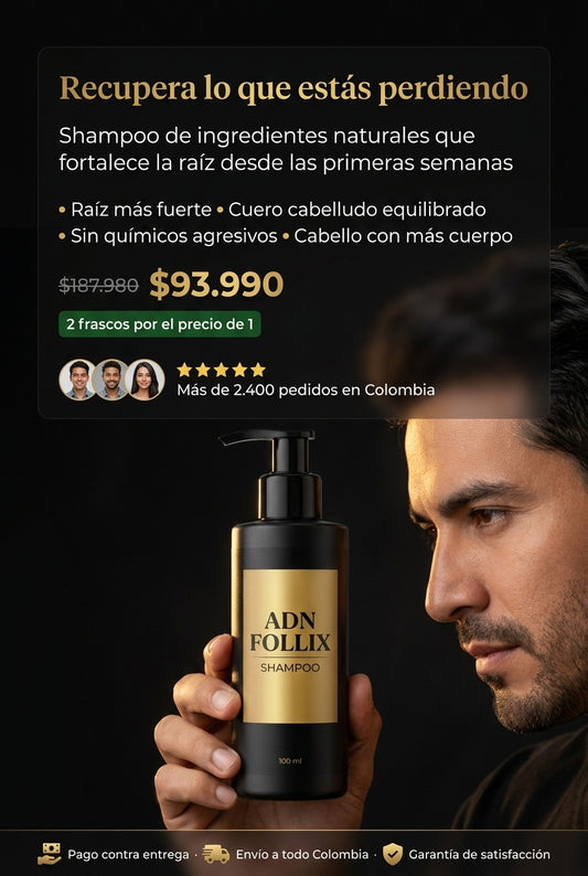 Follix Shampoo — Hero. Recupera lo que estás perdiendo.