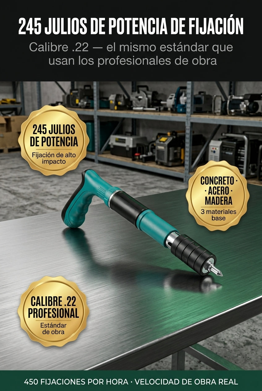 Pistola Fijadora a Concreto Calibre .22 — Autoridad