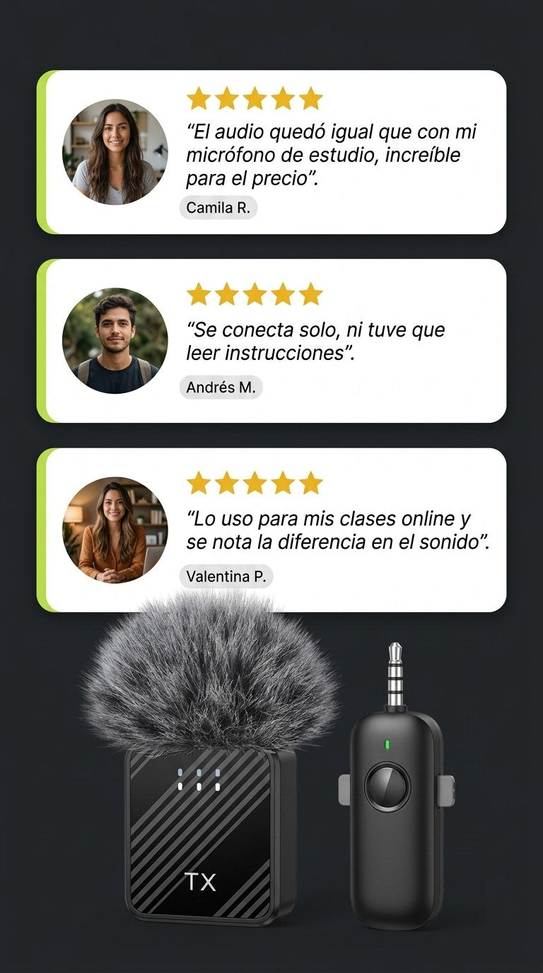 Micrófono Inalámbrico F11-2 — Testimonios