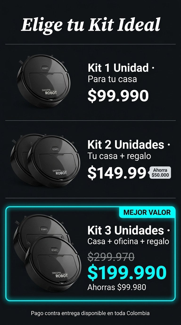 Mini Aspiradora Robot Inteligente — Oferta Kits