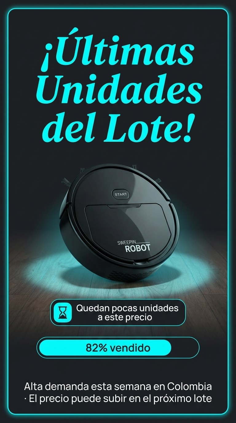 Mini Aspiradora Robot Inteligente — Rotacion