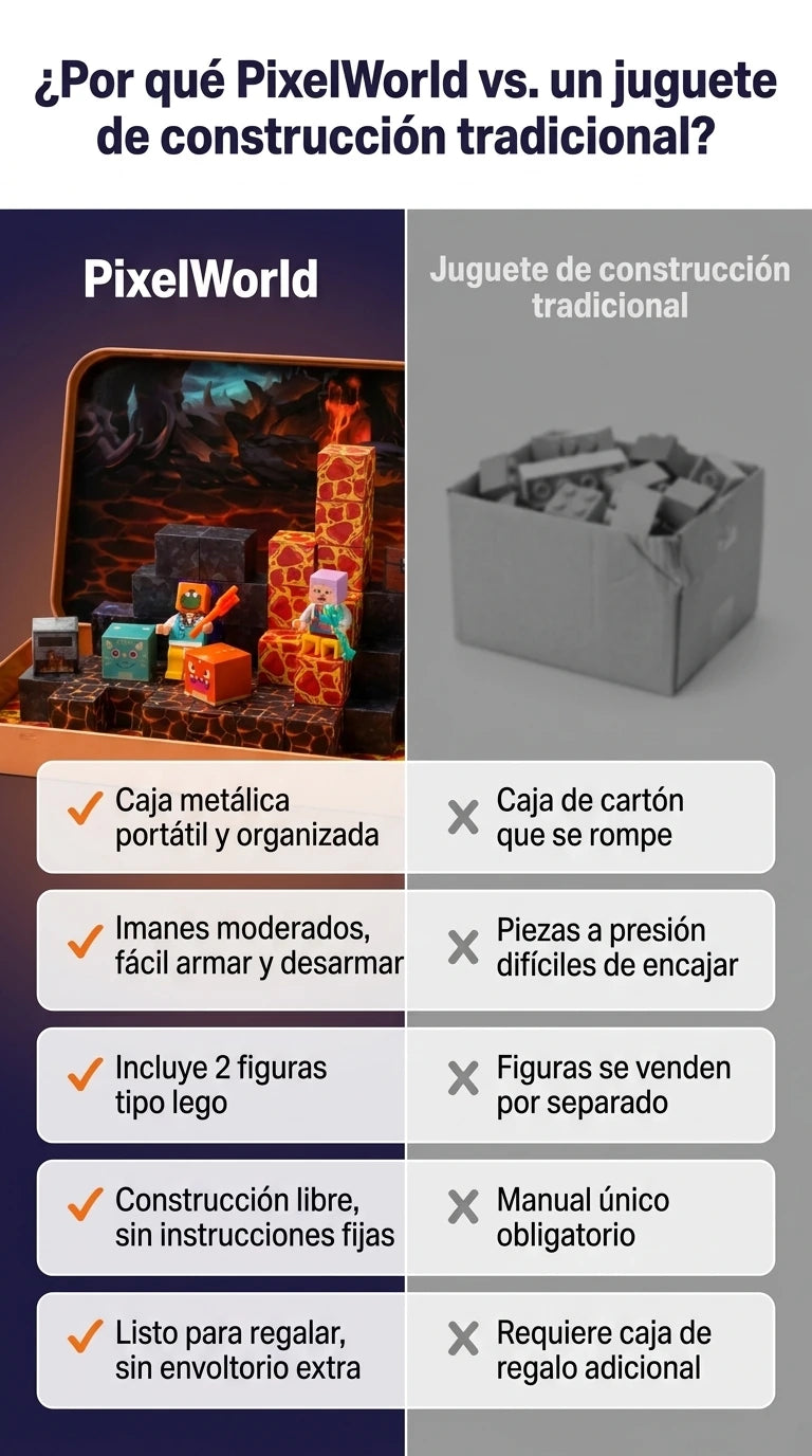 PixelWorld — Comparativa
