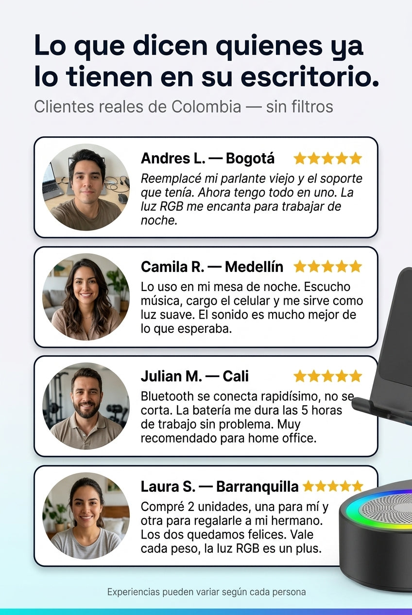 Testimonios reales de clientes colombianos
