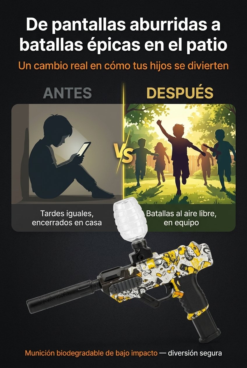 De pantallas aburridas a batallas épicas en el patio — antes y después con DualFire.
