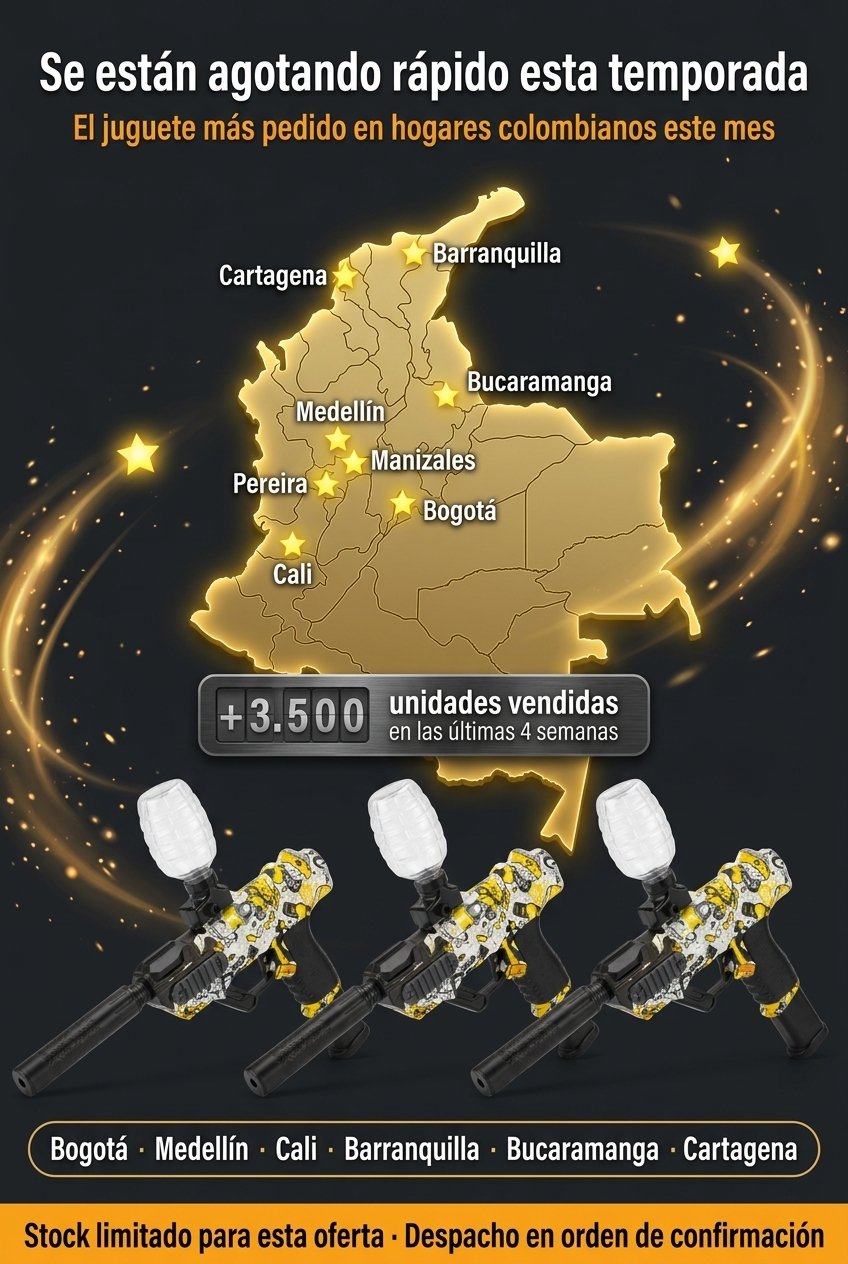 Alta rotación pedidos DualFire — 3.500+ unidades vendidas en Colombia. Bogotá, Medellín, Cali, Barranquilla.