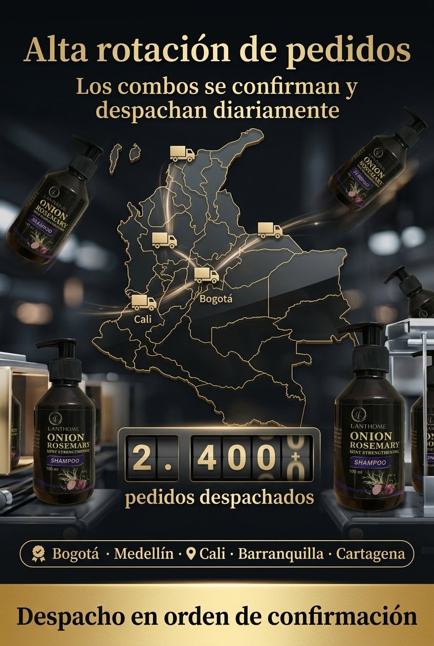 Alta rotación de pedidos Follix — despacho diario en orden de confirmación.
