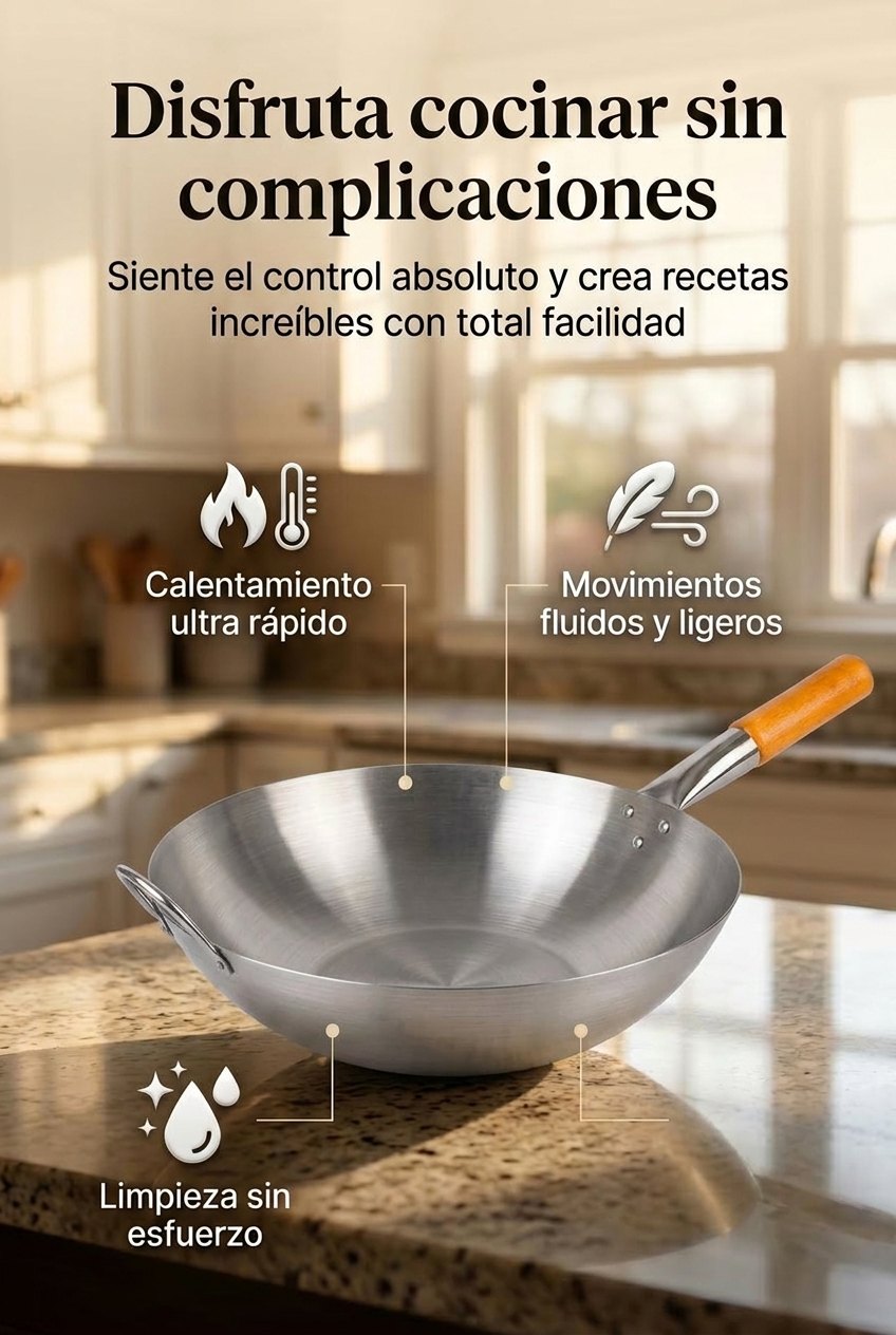 Beneficios del wok de acero inoxidable